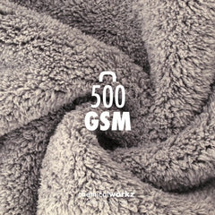 ChemicalWorkz - Edgeless Soft Touch Premium Towel grey - Poliertuch grau 40x40cm 500GSM_4