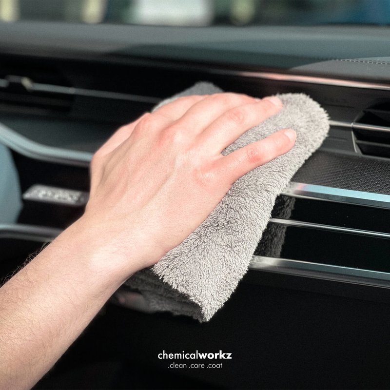 ChemicalWorkz - Edgeless Soft Touch Premium Towel grey - Poliertuch grau 40x40cm 500GSM_6