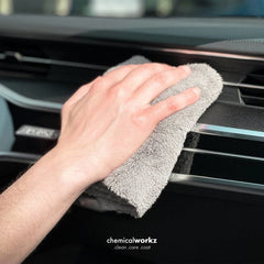 ChemicalWorkz - Edgeless Soft Touch Premium Towel grey - Poliertuch grau 40x40cm 500GSM_6