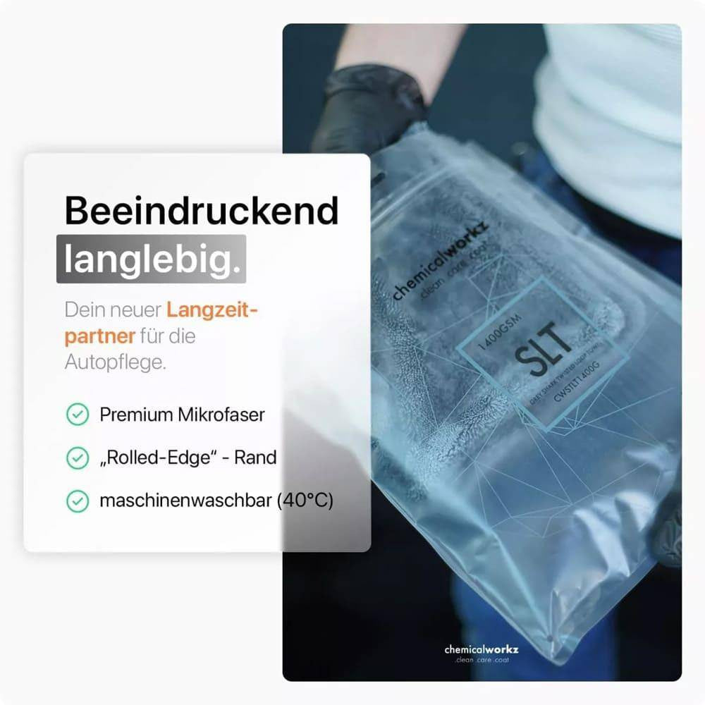 ChemicalWorkz - Grey Shark Twisted Towel - Premium Trockentuch 80x50cm 1400GSM_4